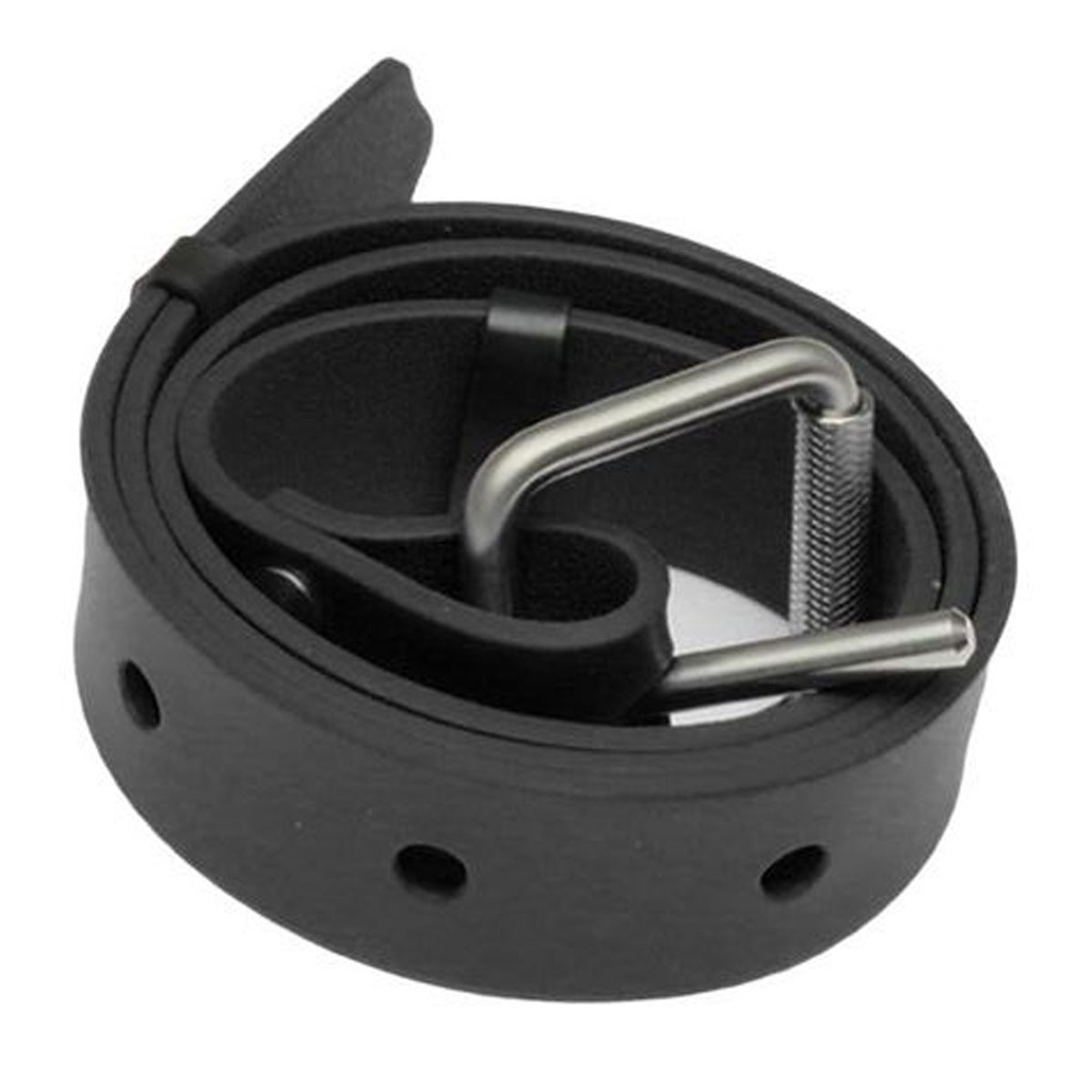 [BLT-SSI-BCK] Metalsub Cinturón Elastico Hebilla Inox Marsellés Negro