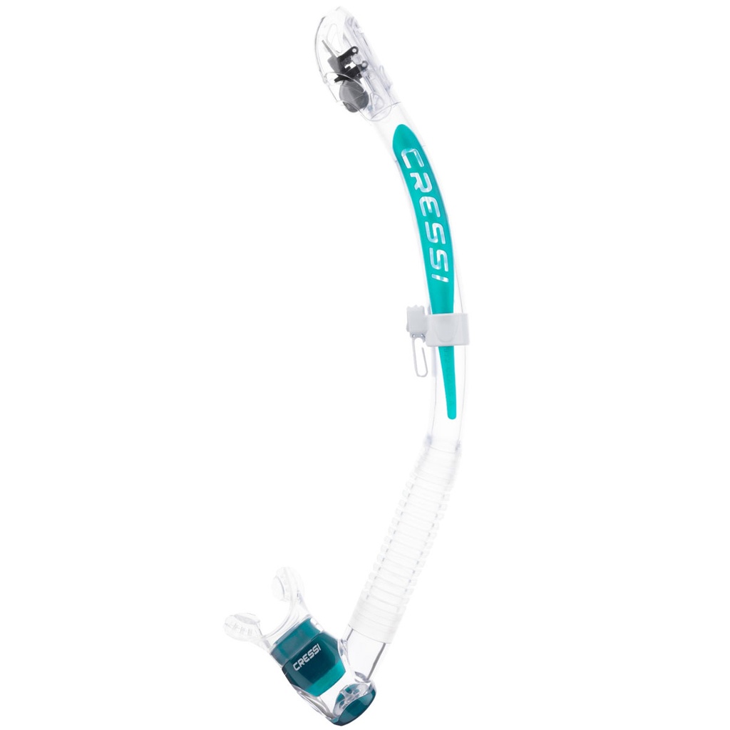 Cressi Tubo Itaca Ultra Dry Transparente / Aquamarina