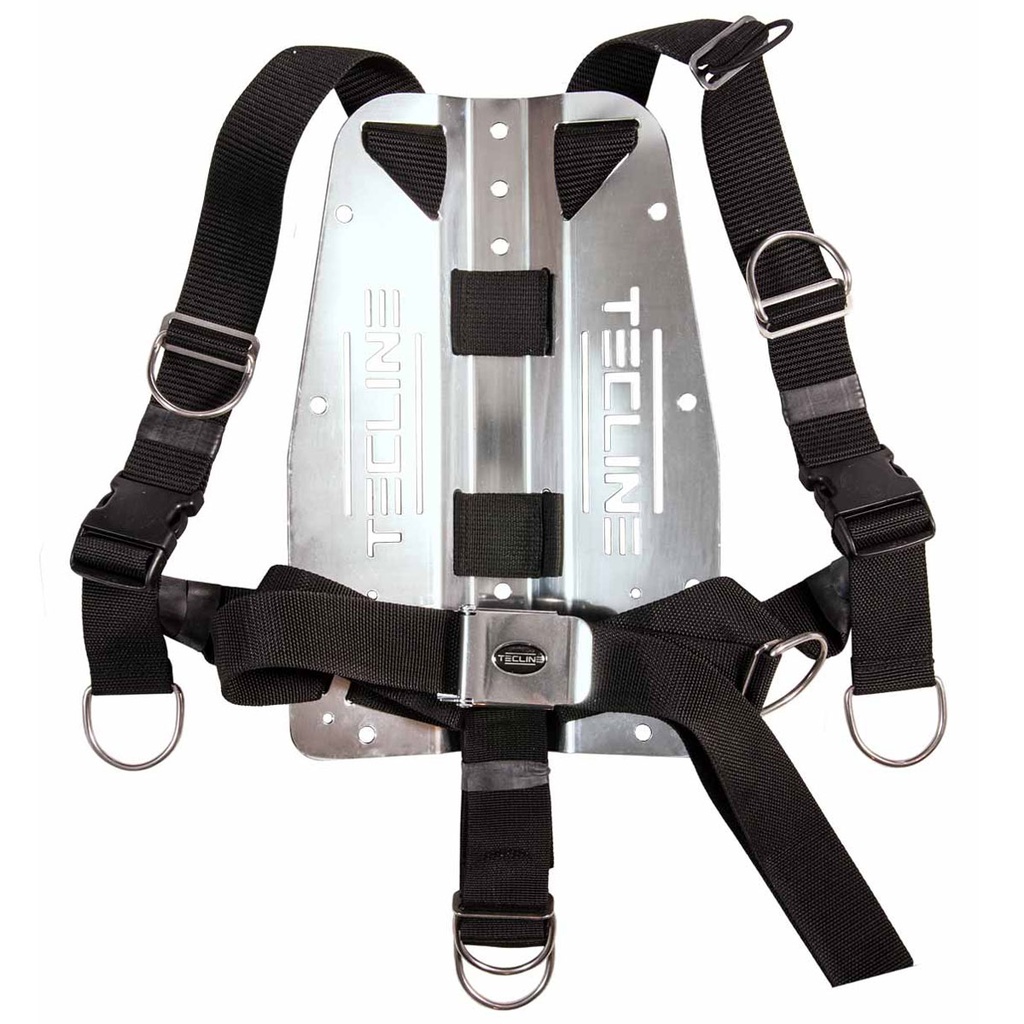 Tecline Arnés Ajustable QR con Placa Acero Inox 3mm 2.05kg