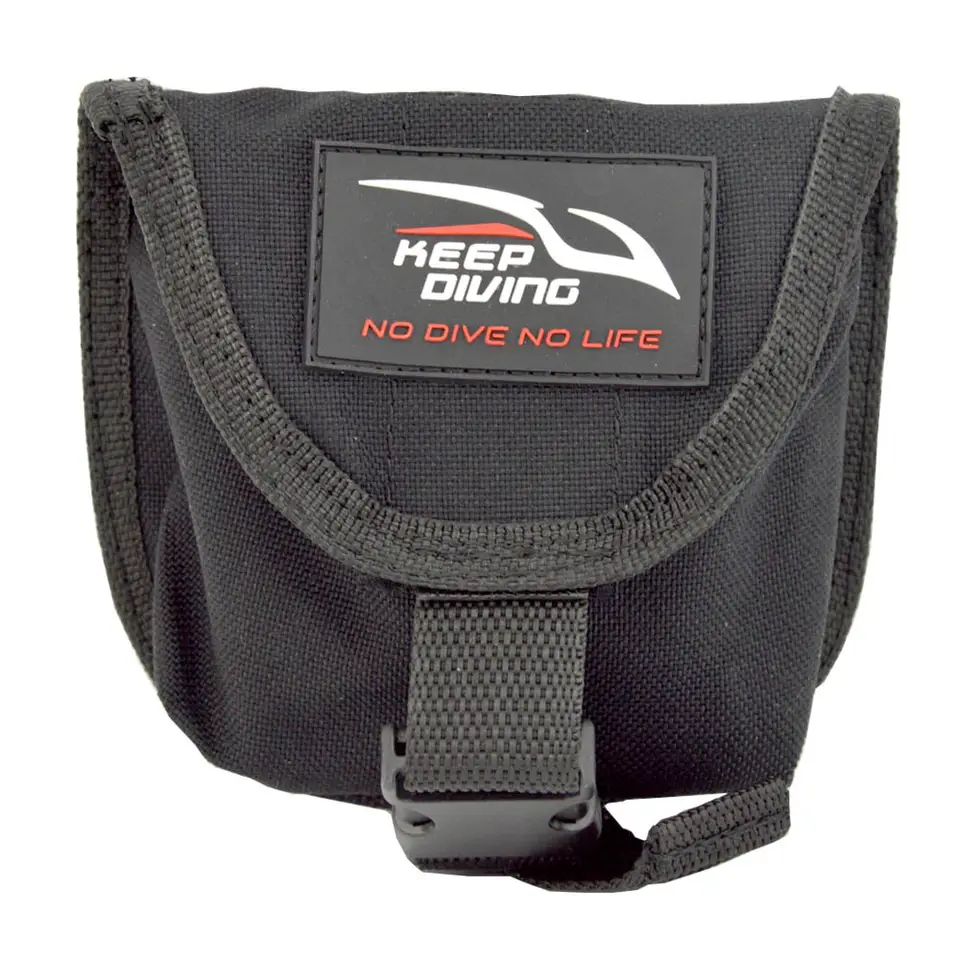 [KD-TPOC-BL-2kg] Keep Diving Trim Pockets Bolsillo de Lastre 2kg (1ud) Negro