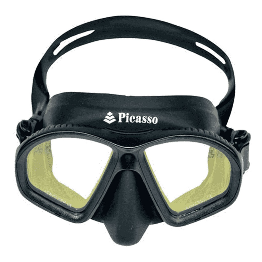 Picasso Máscara Infima Negro Lentes Amarillo Poca Luz