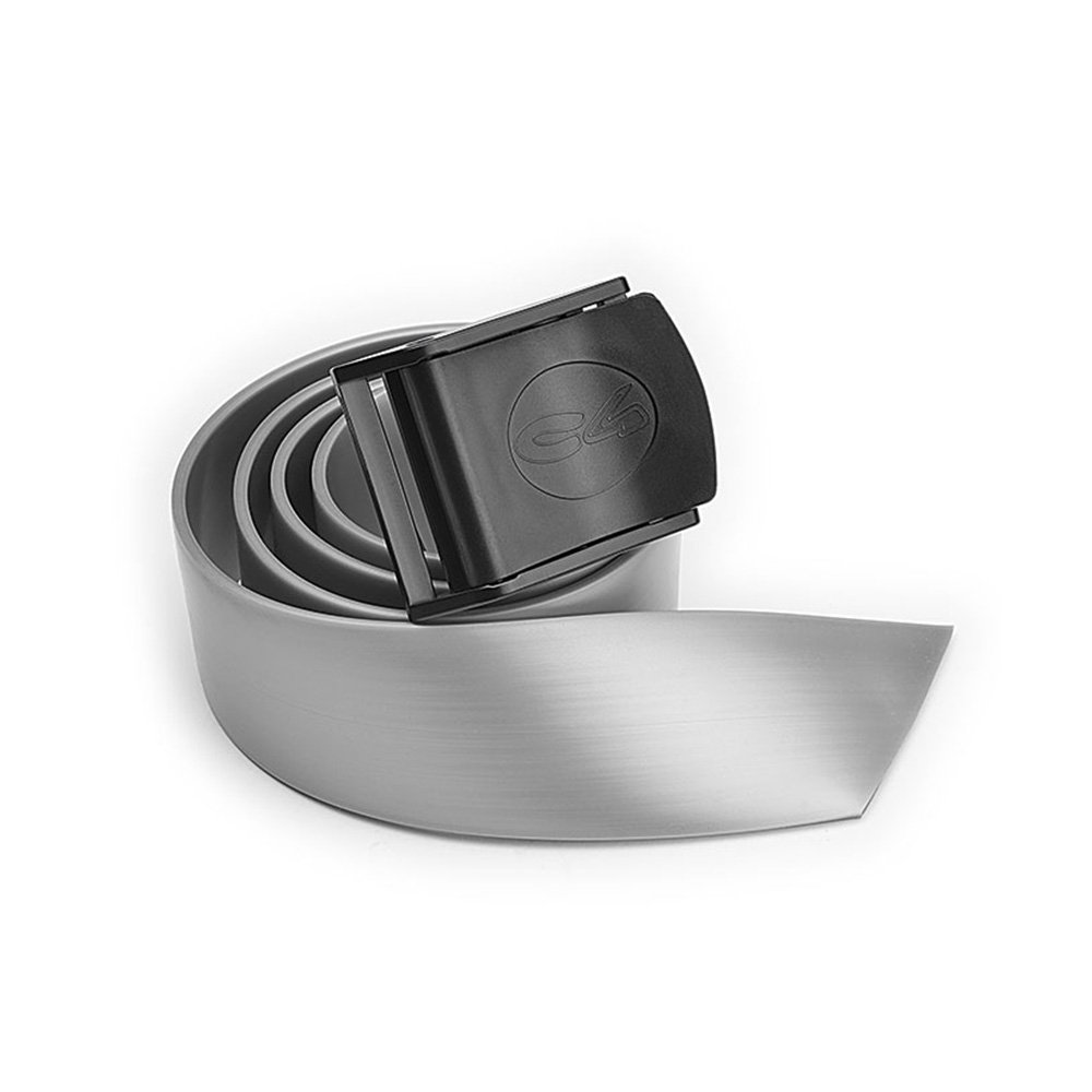 [0BELTC4NYSIL] C4 Cinturón Elastico Hebilla Nylon Plata