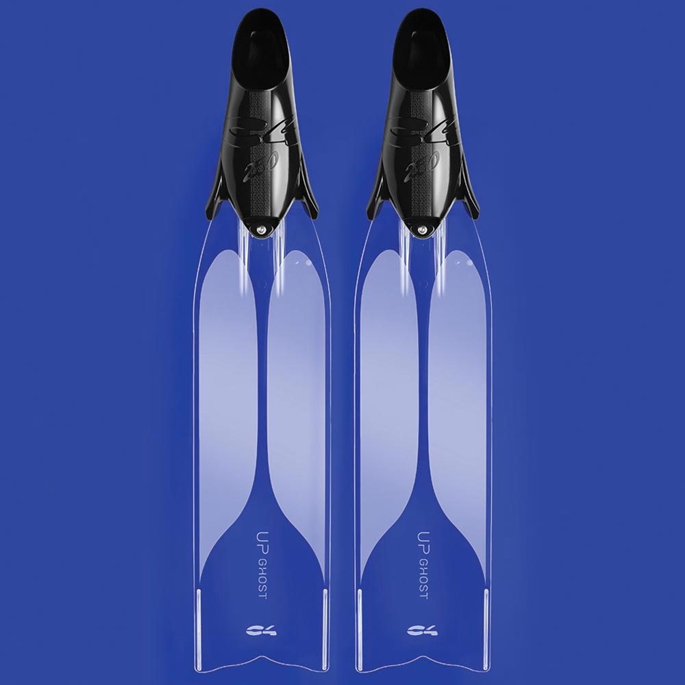C4 Aletas Umberto Pelizzari Ghost Transparente / Negro (36/37)
