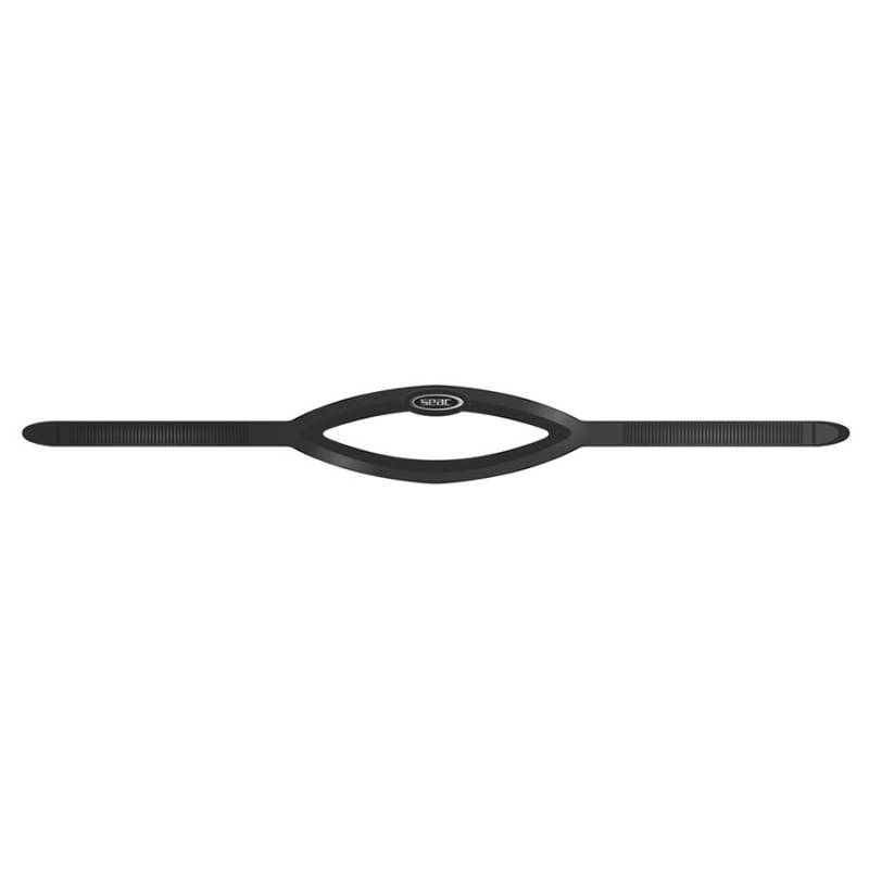 Seac Tira Máscara con Logo Negro