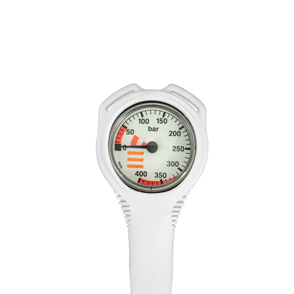 Tecline Manómetro MiniCombo con Latiguillo 80cm, Blanco 400bar