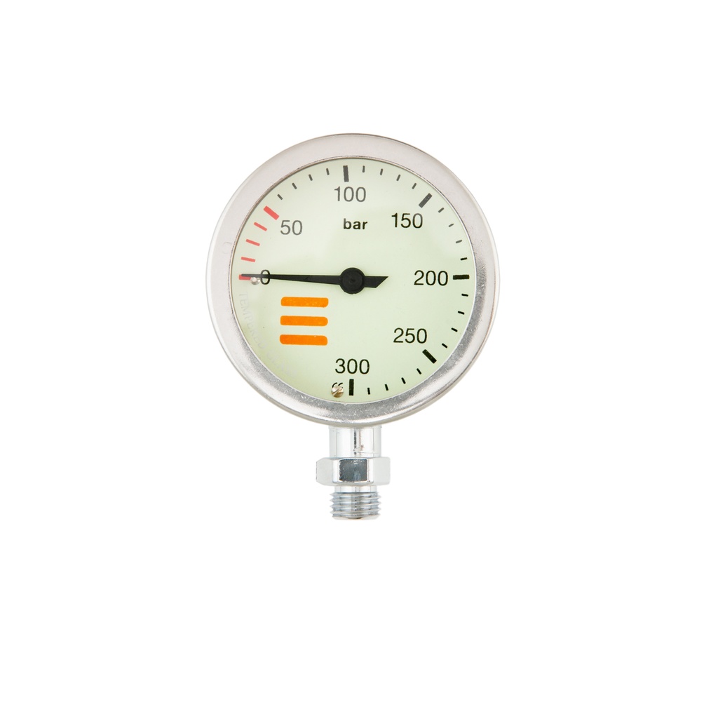 [T10050] Tecline Manómetro 63mm 300bar Caja Cromada
