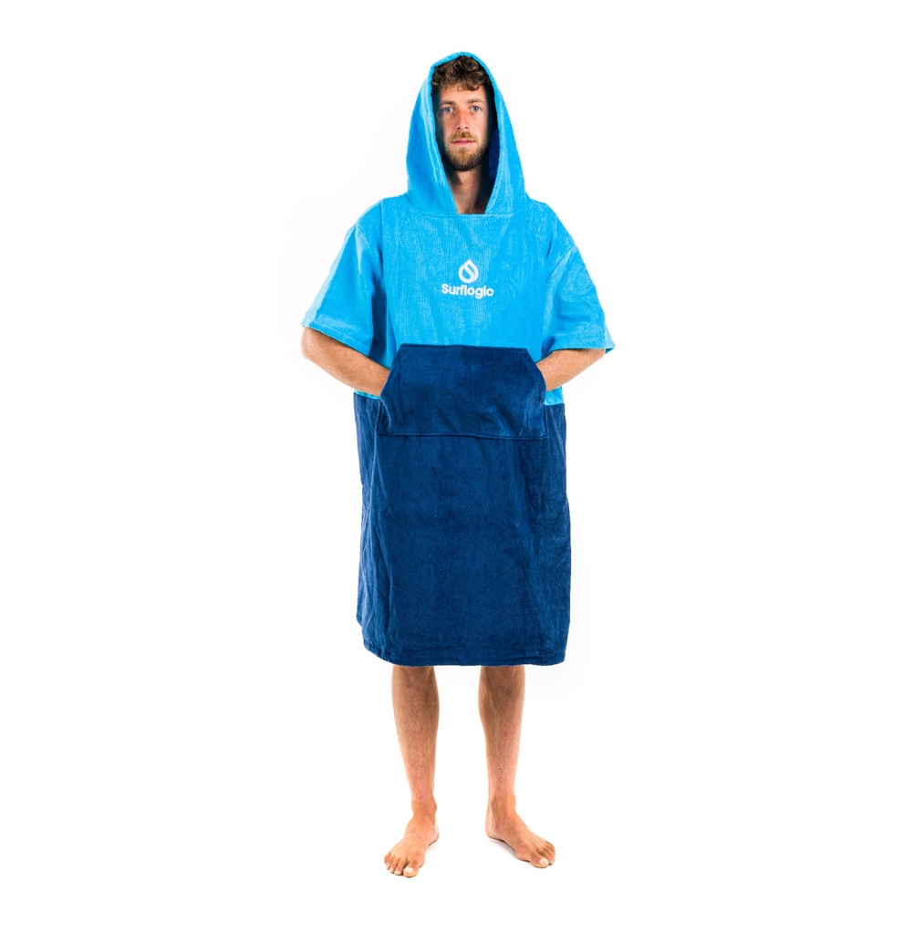 Surflogic Poncho Cyan &  Navy