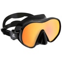 Cressi Máscara F-Dual Negro UltraVision Rojo-Azul