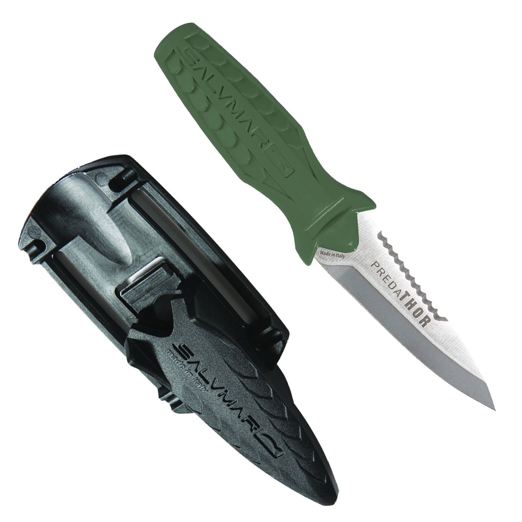 [400102MG] Salvimar Cuchillo Predathor Verde Militar