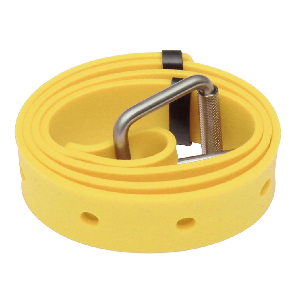 [BLT-SSI-YL] Metalsub Cinturón Elastico Hebilla Inox Marsellés Amarillo
