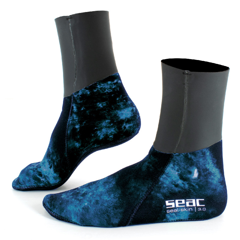 Seac Calcetines Seal Skin Camo Azul 3mm
