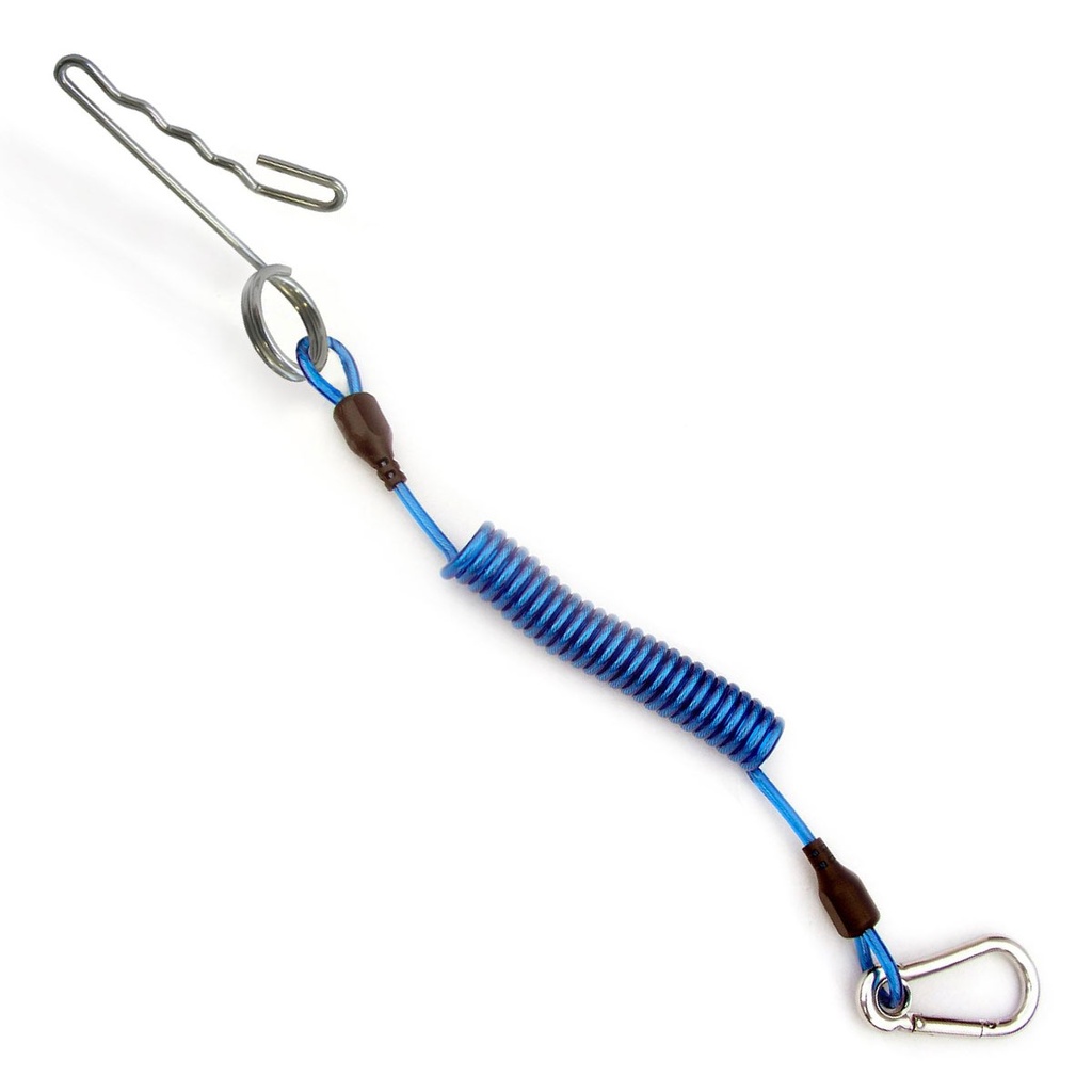 [EJA 200012] Cressi Extensor Acero Pinza Cabo Fondeo + Mosquetón