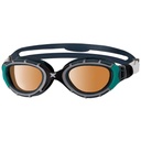 Zoggs Predator Flex Polarized Gafas de Natación Negro / Verde
