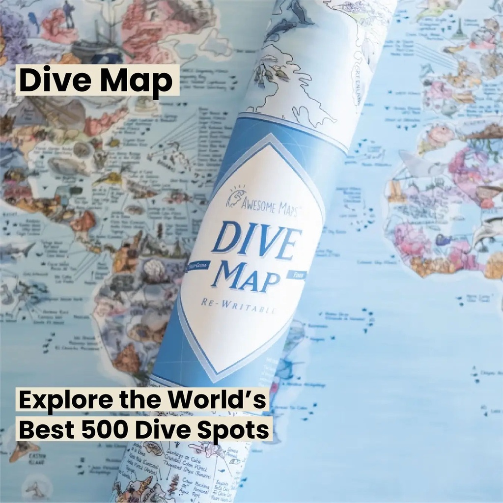 [MAPDIVE] Awesome Maps Dive Map 97x56cm