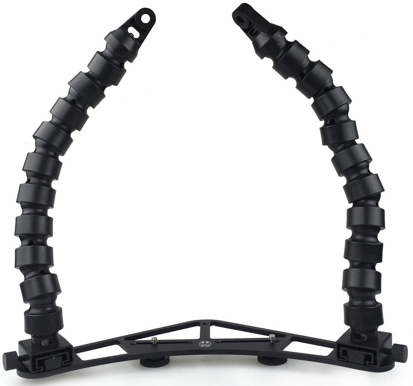 Sea Frogs Pletina TS-3 Triangular con Doble Brazos Flexibles YS 30cm