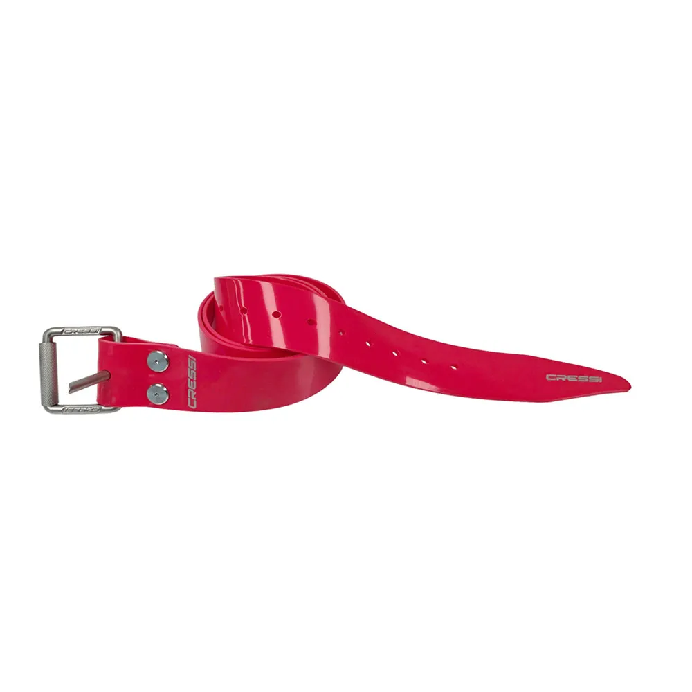 Cressi Cinturón Marsellés Inox Silicona Rojo