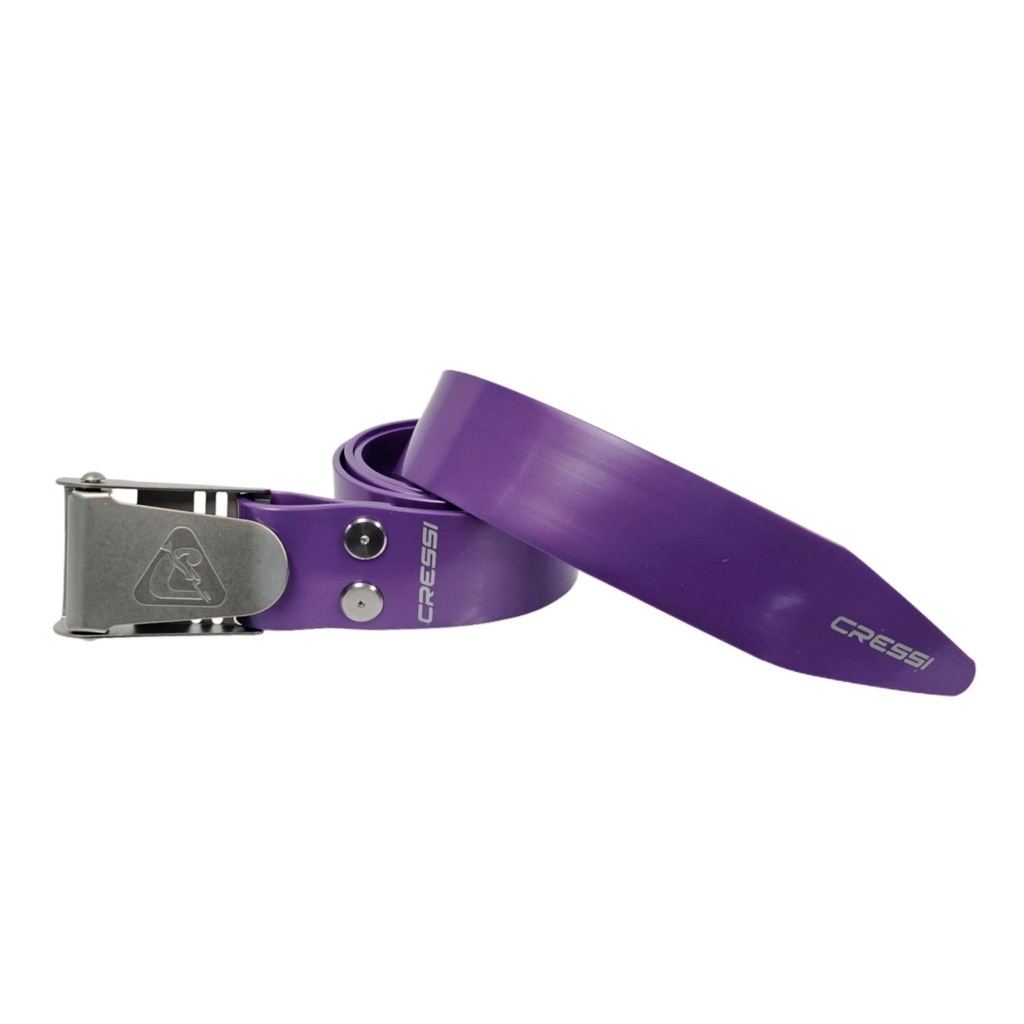 Cressi Cinturón Hablilla Inox Lila Metal
