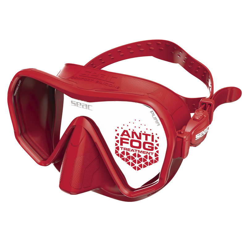 [0750100080720A] Seac Máscara Pura Anti-Fog Rojo