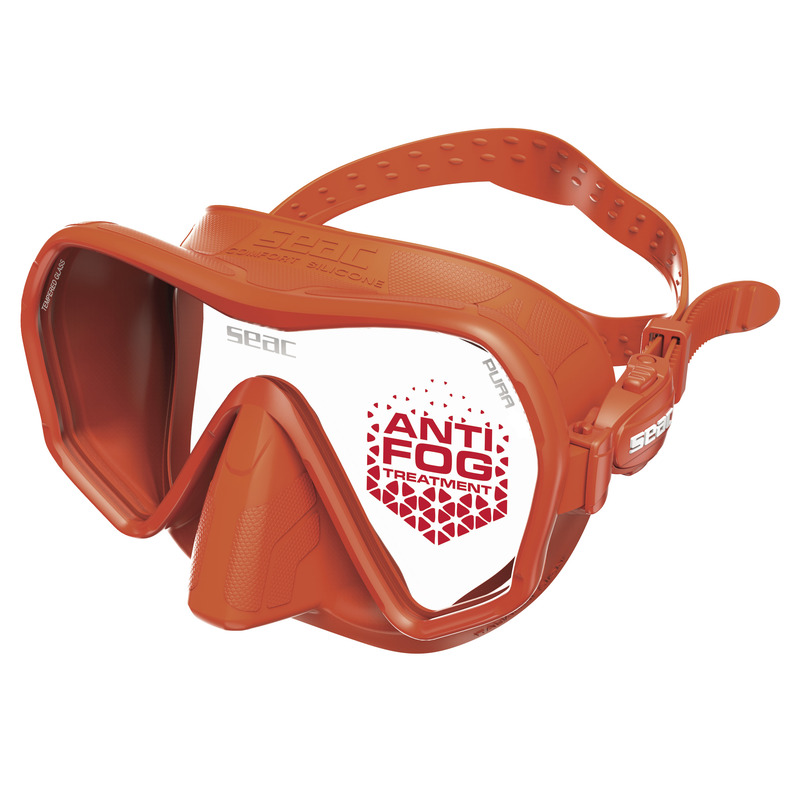 [0750100344040A] Seac Máscara Pura Anti-Fog Naranja