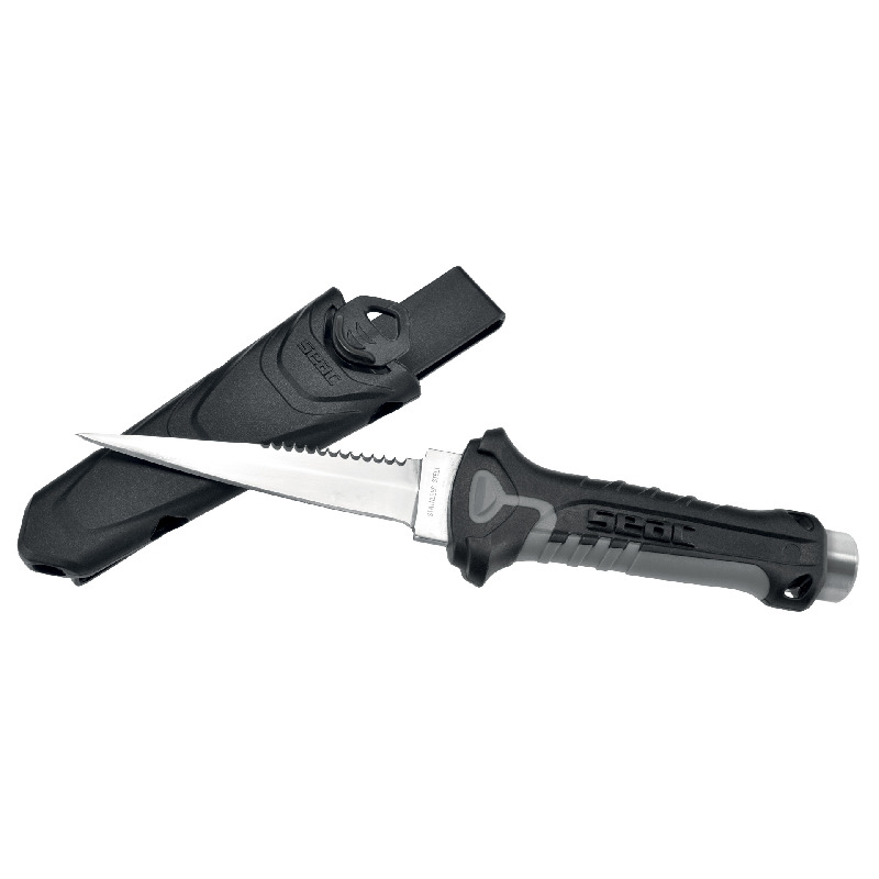 [0550024530000A] Seac Cuchillo Rapid Daga Negro / Gris