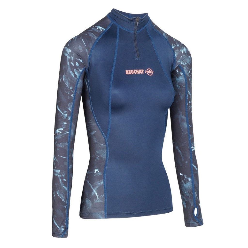 Beuchat Rashguard Atoll Seaweed Manga Larga Mujer