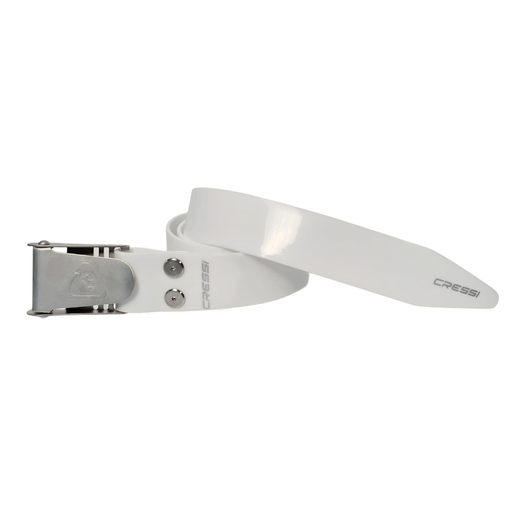 [BTA 626000] Cressi Cinturón Hablilla Inox Silicona Transparente