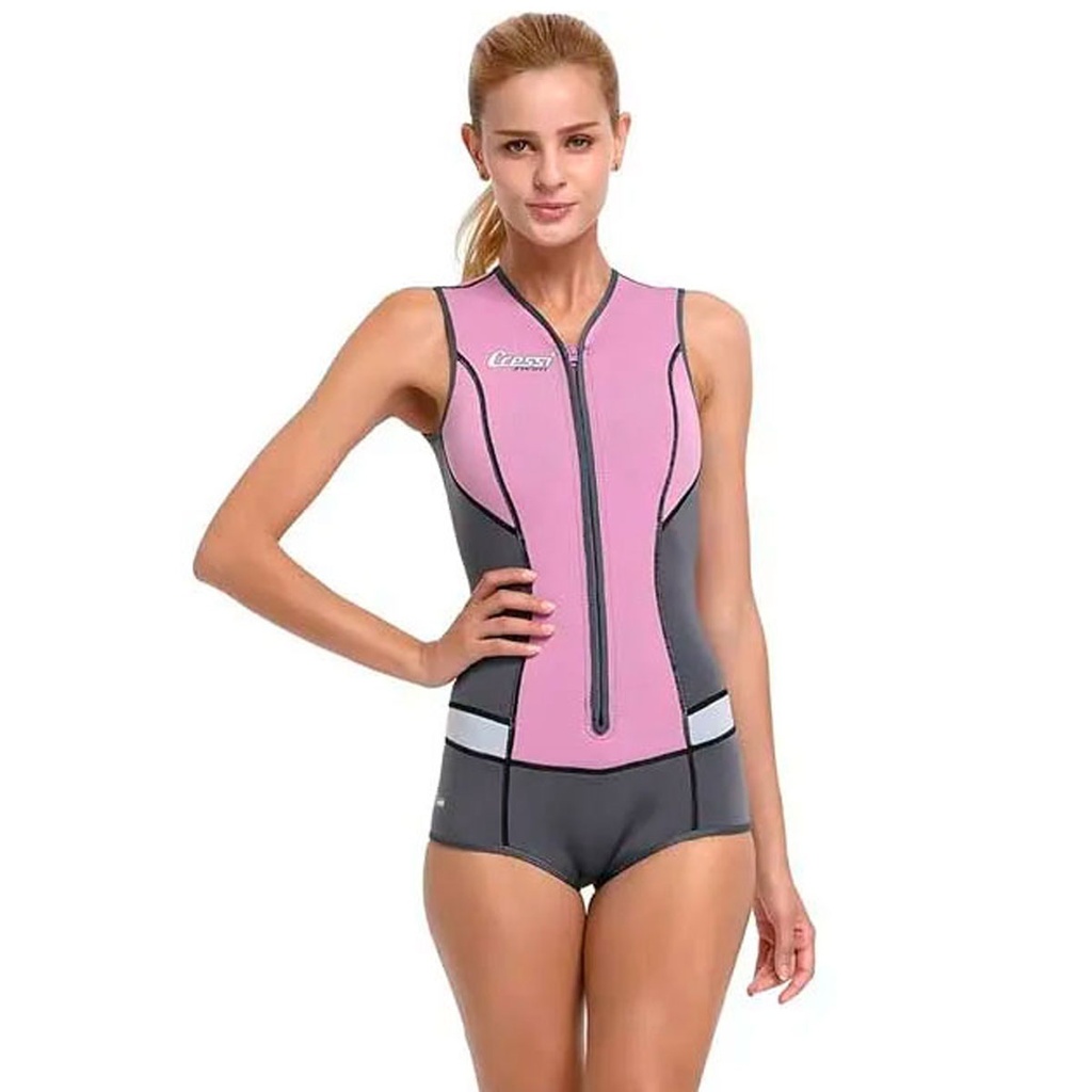 [FDG 005301] Cressi Bañador Ultraspan Idra 2mm Mujer Rosa (XS/1)