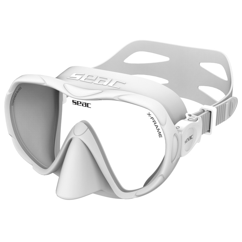 [0750088010120A] Seac Máscara X-Frame Aqua Blanco