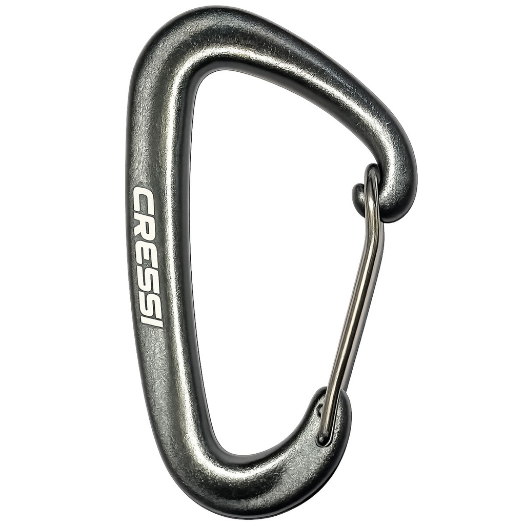 Cressi Mosquetón Aluminio Cierre Inox 80mm