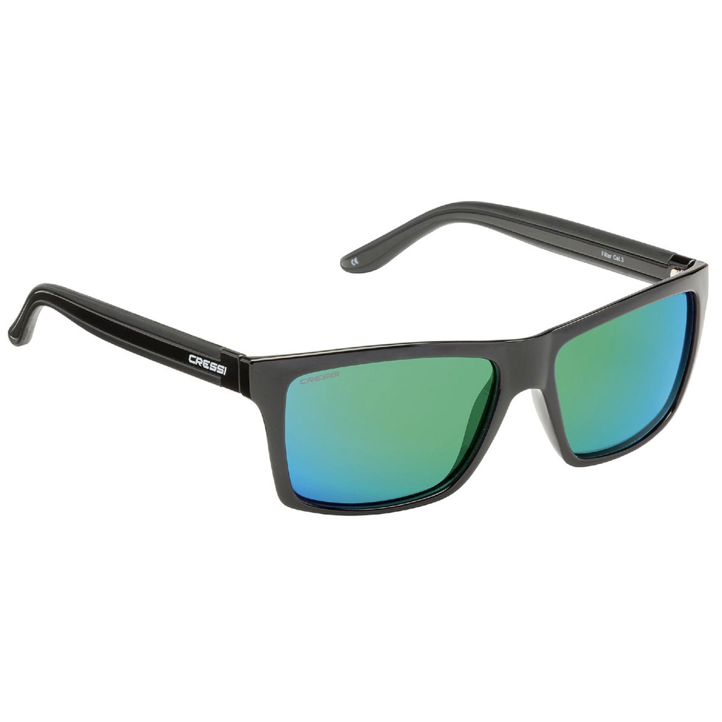 Cressi Gafas del Sol Rio Polarizada Negro / Verde