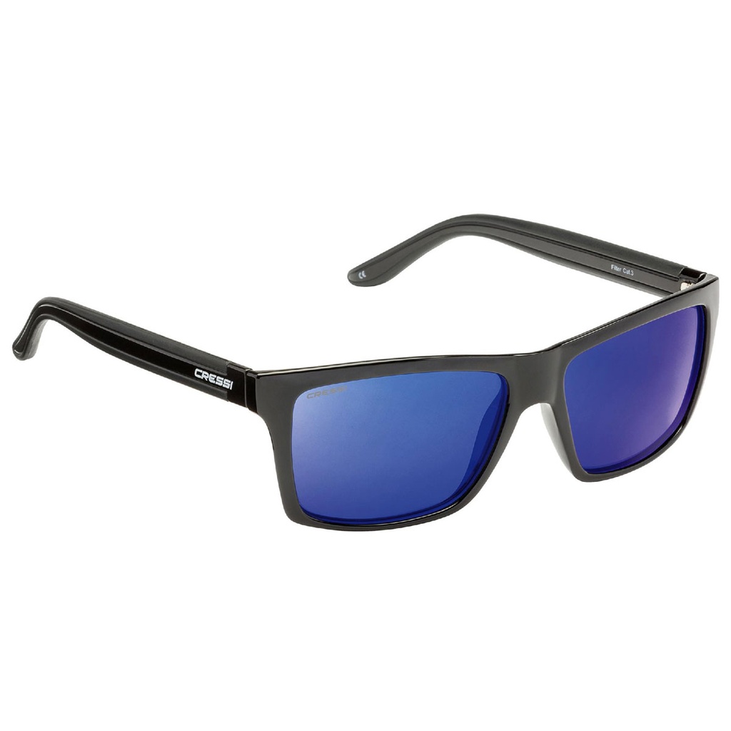 Cressi Gafas del Sol Rio Polarizada Negro / Azul