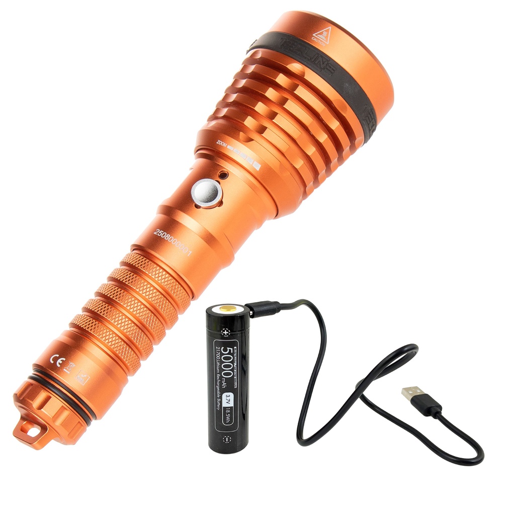 [55110-ORANGE] Tecline LED Light Zoom 1500lm Naranja