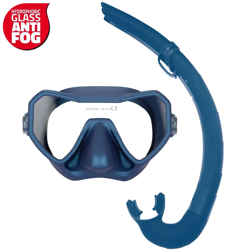 Salvimar Kit snorkel Neo Anti Fog Bite Air Azul