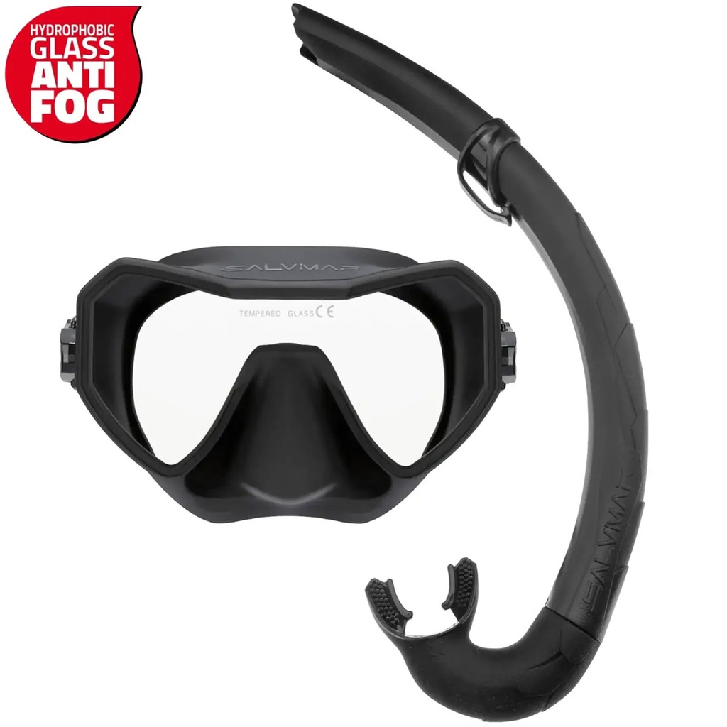 [SNC060] Salvimar Kit Snorkel Neo Anti Fog Bite Air Negro