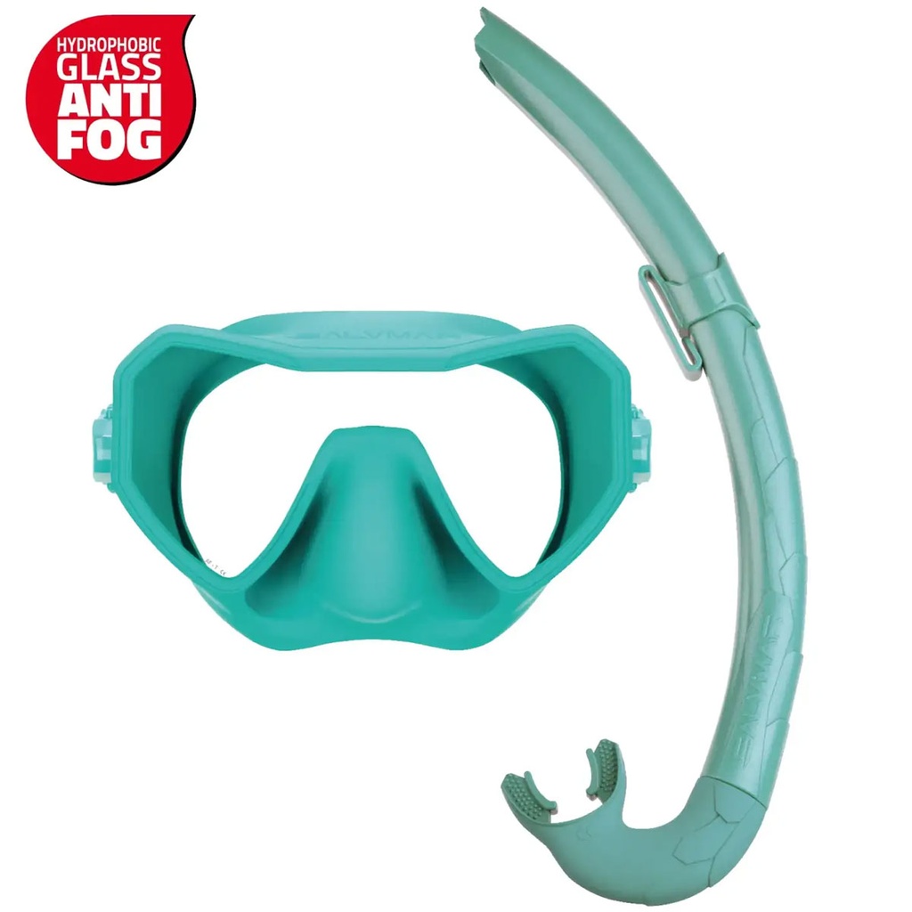 [SNC062] Salvimar Kit snorkel Neo Anti Fog Bite Air Aquamarine