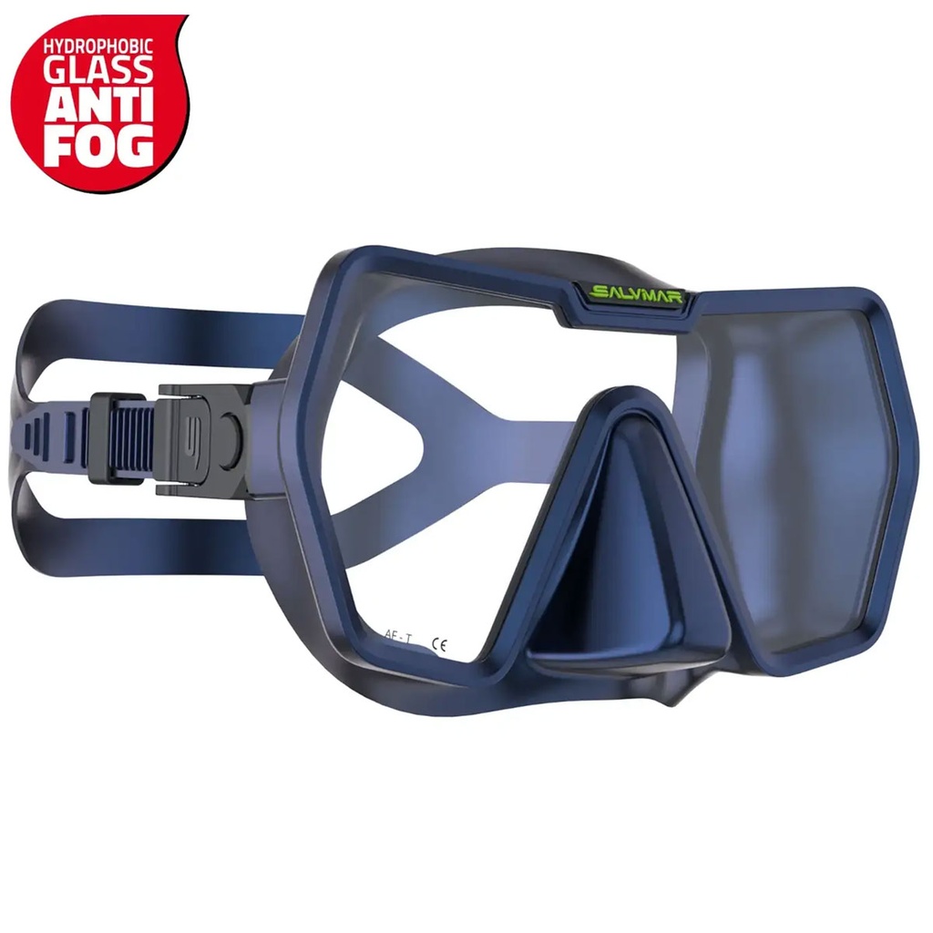 Salvimar Máscara Drake Antifog Correa Silicona Azul