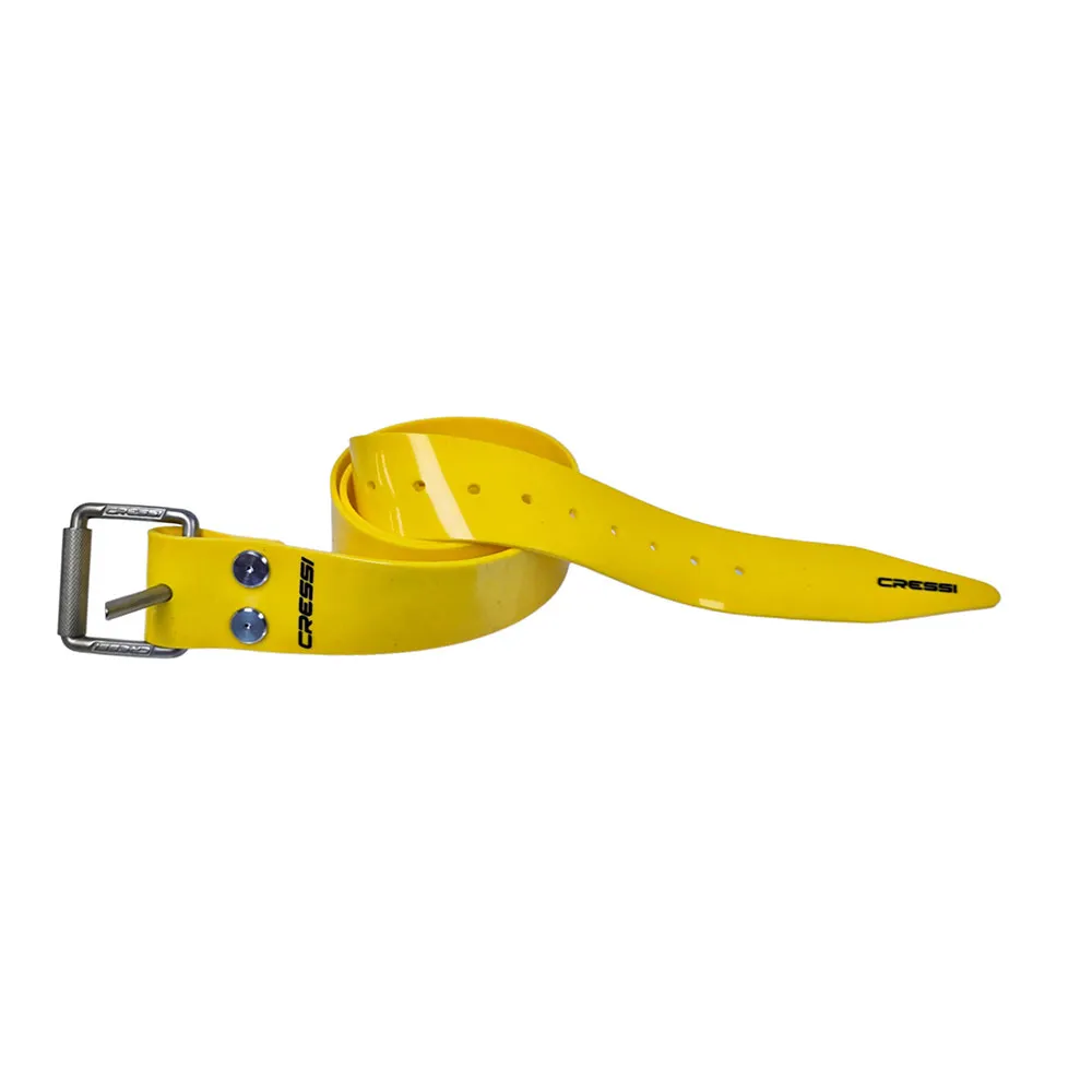 [BTA 626610] Cressi Cinturón Marsellés Inox Silicona Amarillo 130cm