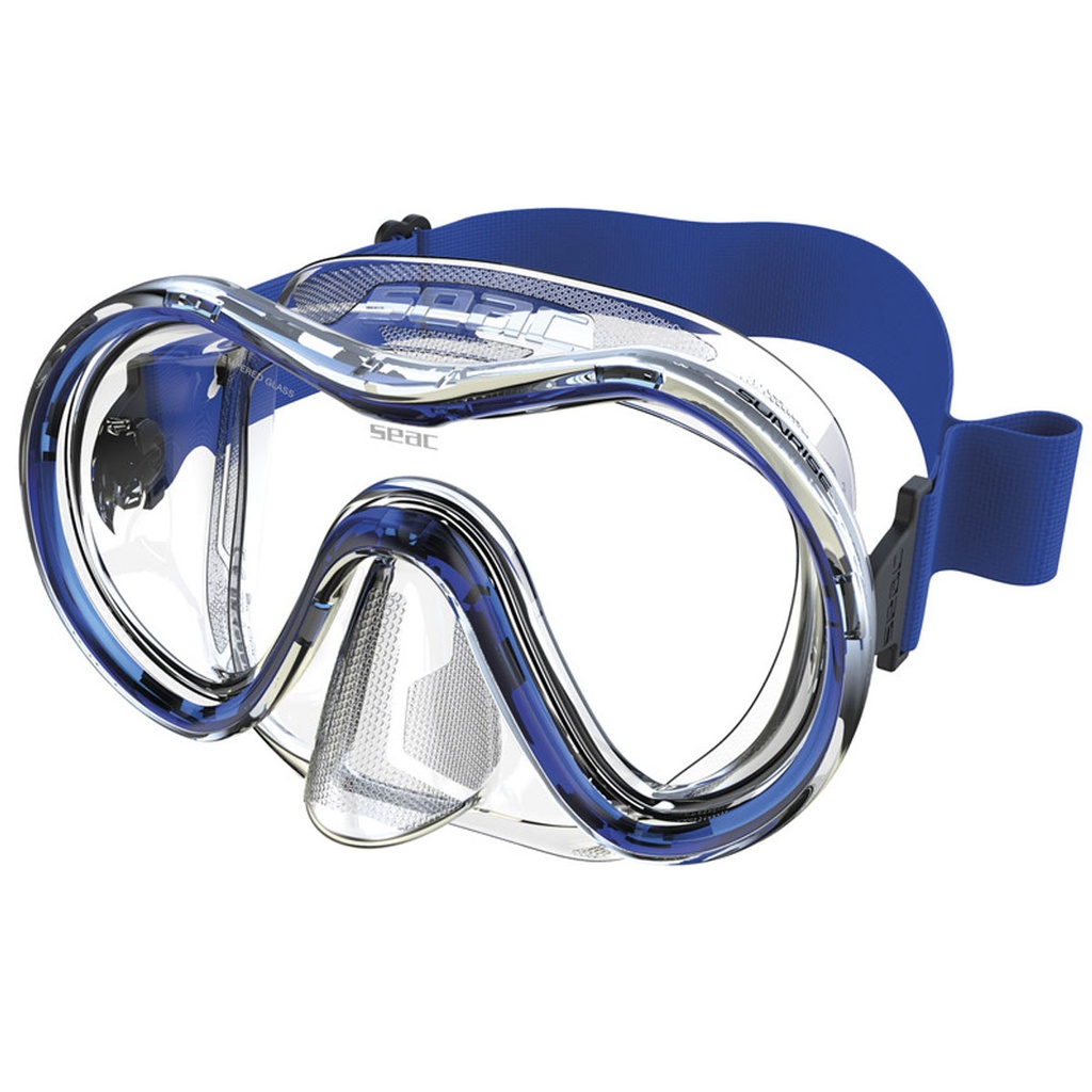 [0750078001160A] Seac Máscara Sunrise Transparente Azul