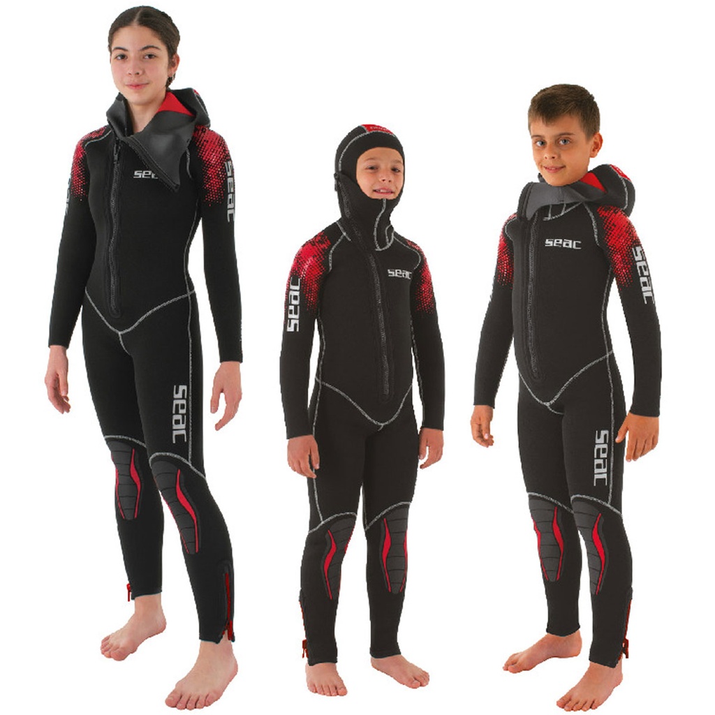 [0010382064215A] Seac First 5mm Kids Wetsuit (S (8-9 years))