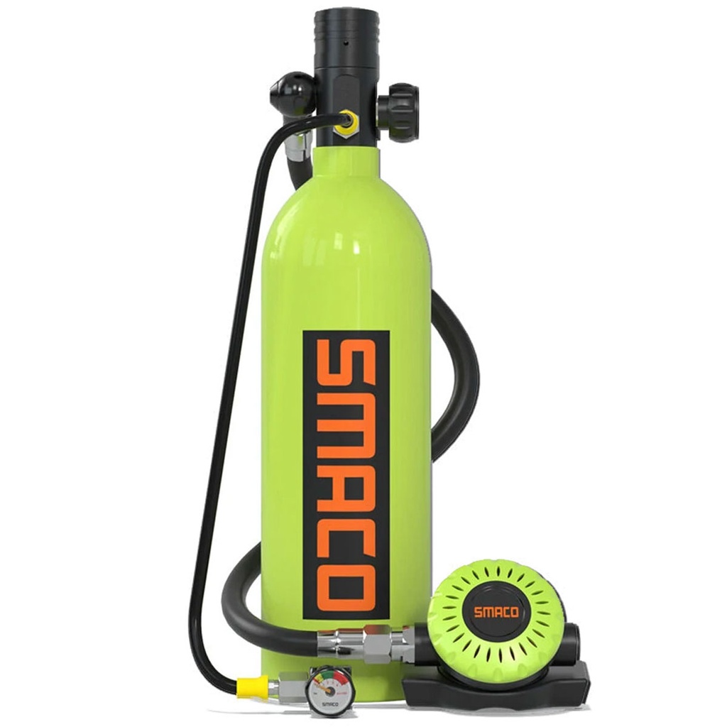 [SMC-TNK-S400PR-GR] Smaco S400 Pro Mini Botella Buceo 1L Lima