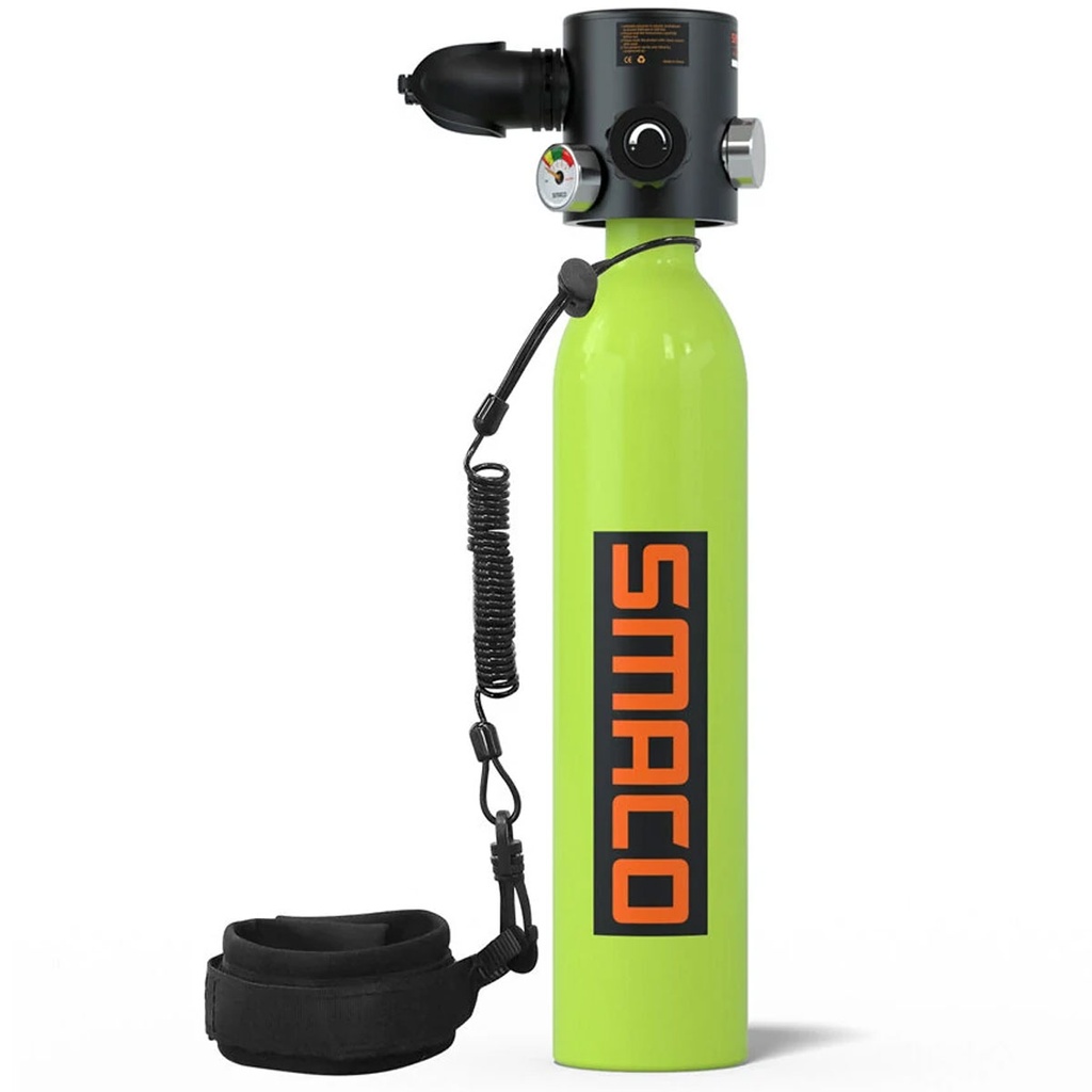 [SMC-TNK-S500-GR] Smaco S500 Mini Botella Buceo 0.7L Lima