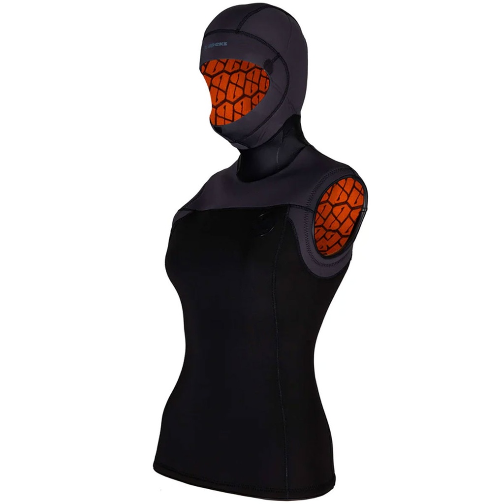 [SU0070110XS] Apeks Chaleco Thermiq con Capucha 4/3mm Mujer (XS)