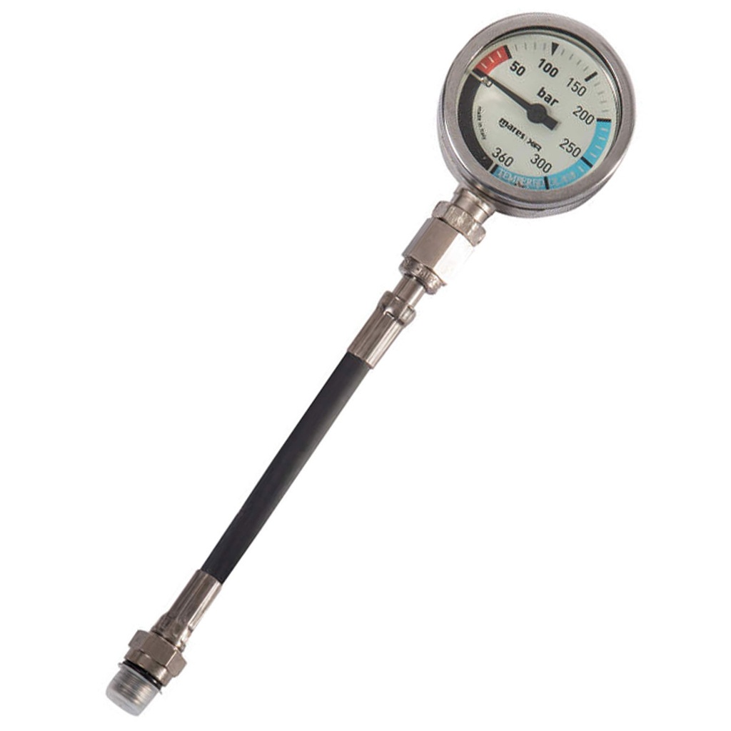 [414606-BAR] Mares XR Manómetro con Latiguillo Miflex 15cm