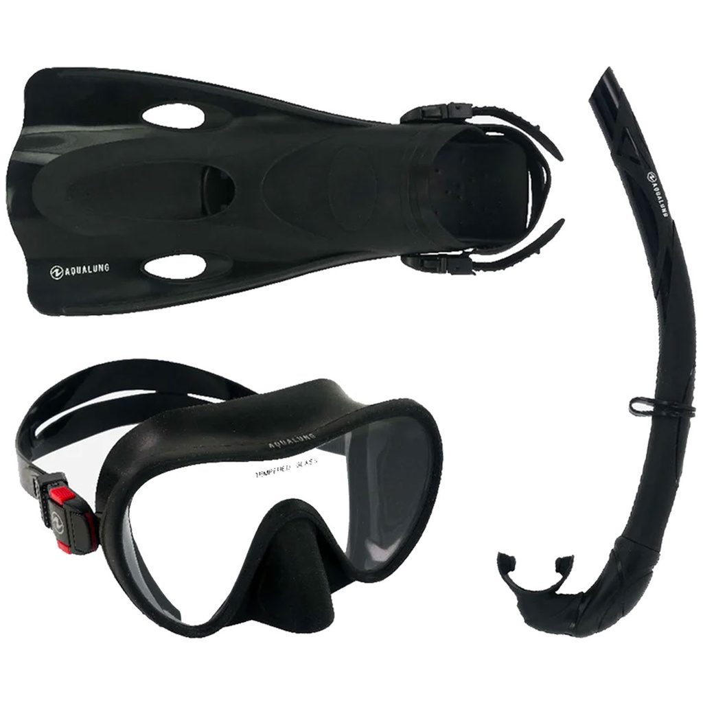 [SV1140101SM] Aqualung Snorkeling Set Nabul Negro (S-M)