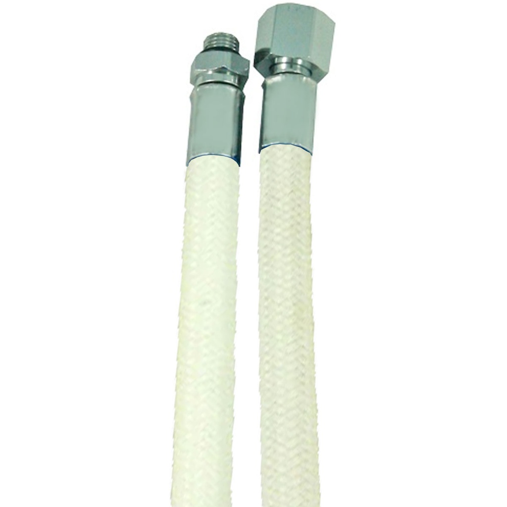 [LRF-WHT-0098] Metalsub Latiguillo LP Flex Regulador 98cm Blanco