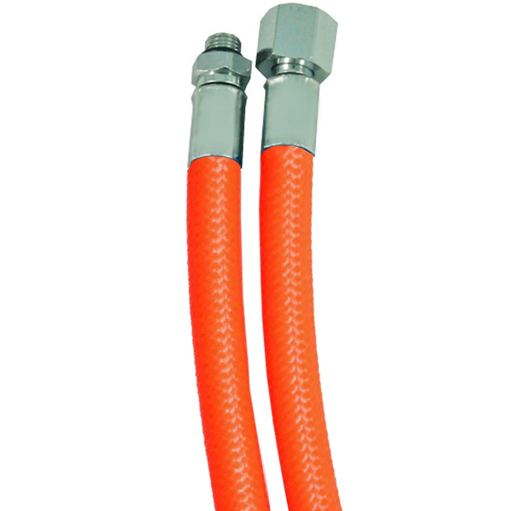 [LRF-ORG-0076] Metalsub Latiguillo LP Flex Regulador 76cm Naranja