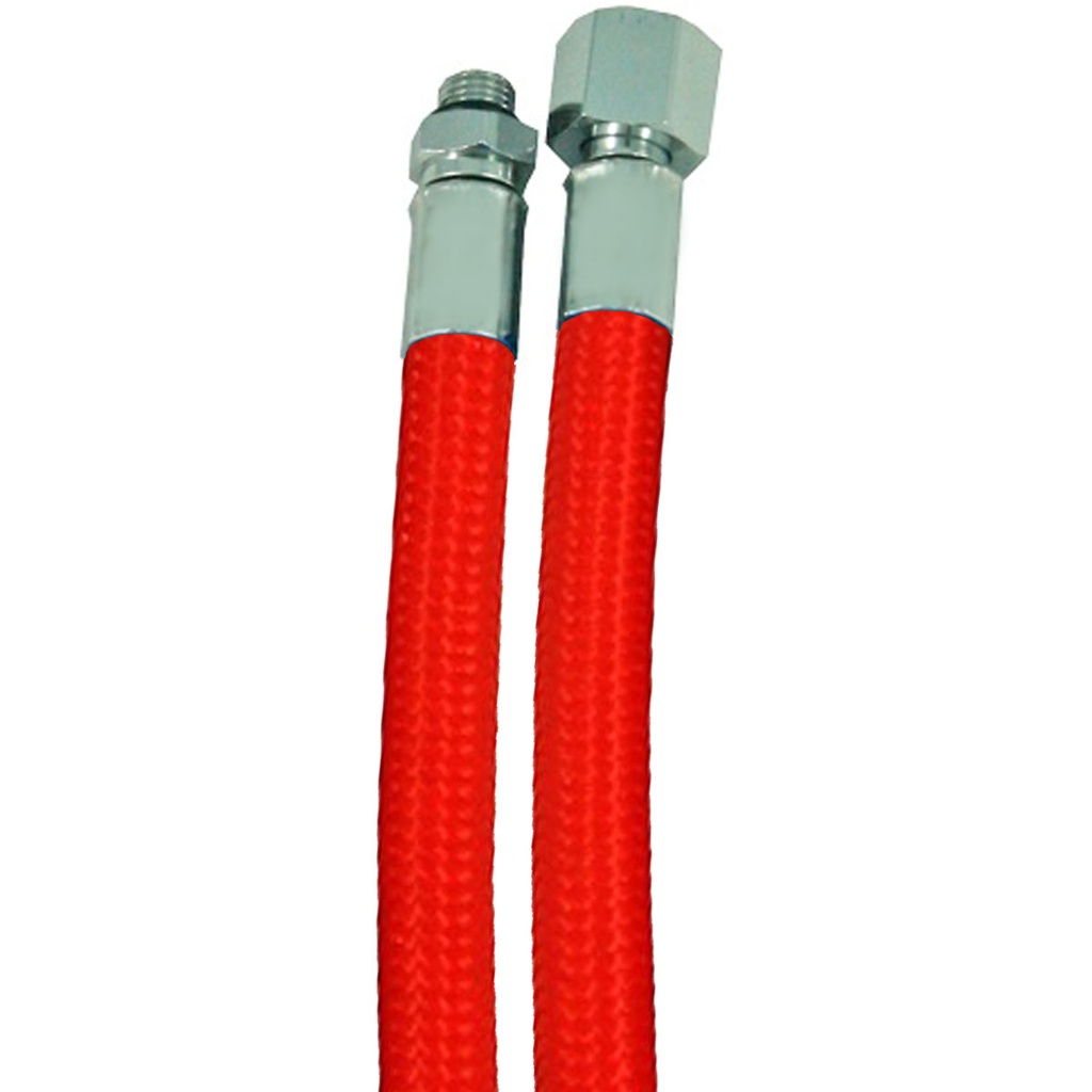 [LRF-RED-0102] Metalsub Latiguillo LP Flex Regulador 102cm Rojo