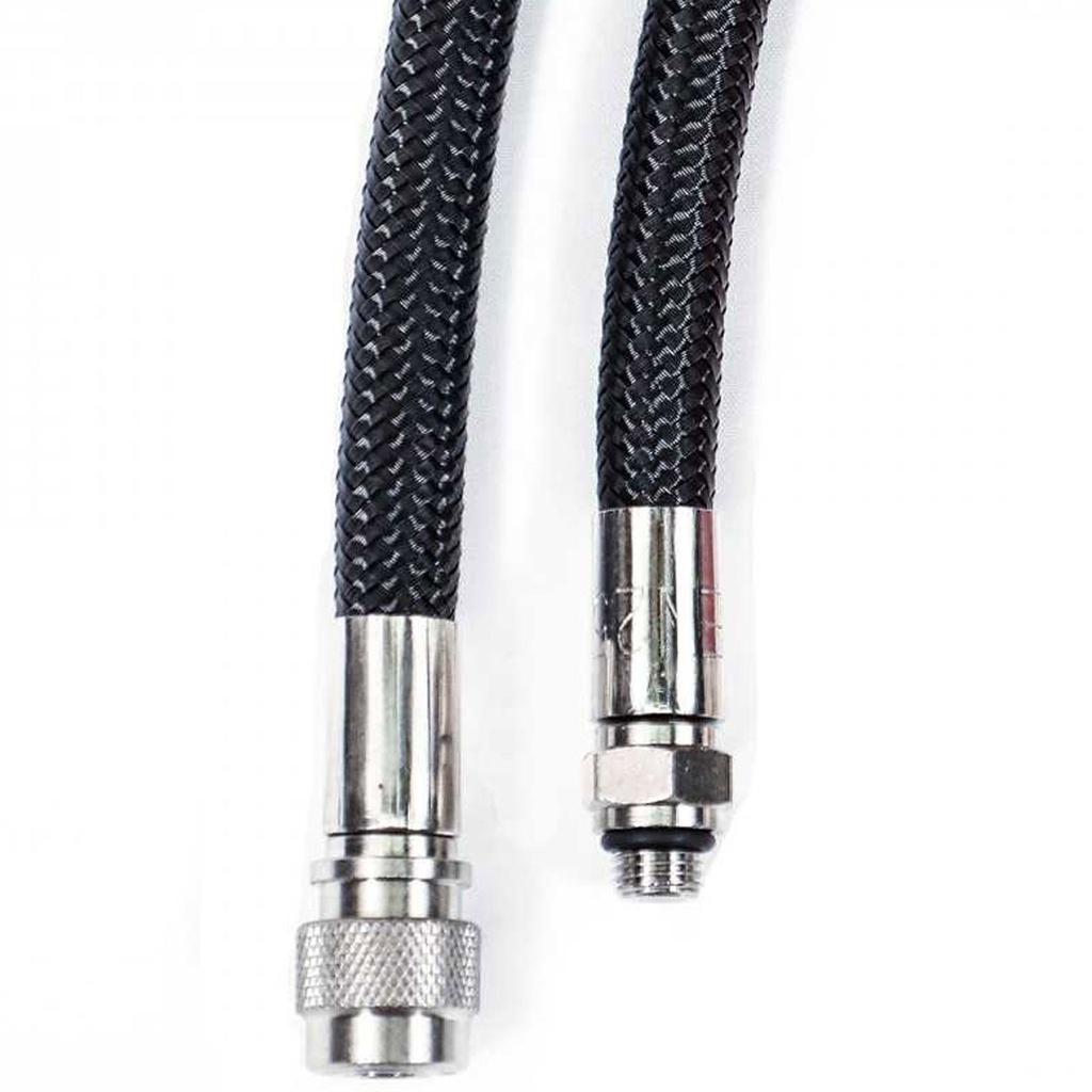 [LJF-BCK-0018] Metalsub Latiguillo LP Flex BCD 18cm Negro