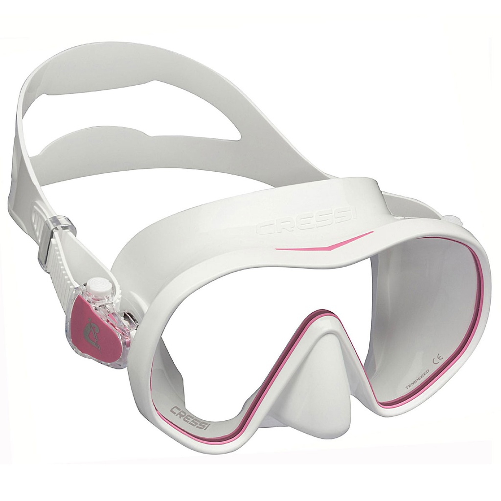 [ADS 503040] Cressi Máscara F-Dual Blanco / Rosa