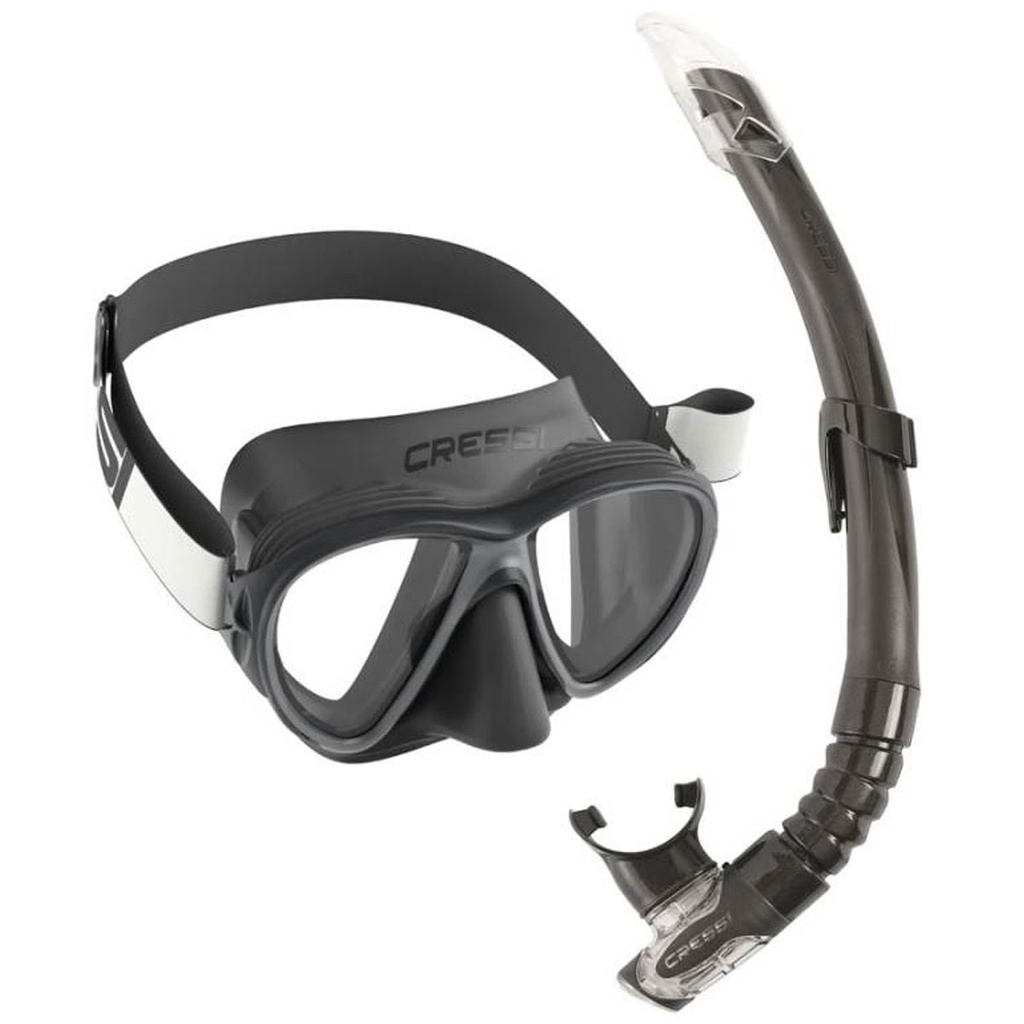 [ADM 280550] Cressi Kit Máscara Fiji TX + Tubo Gamma Negro